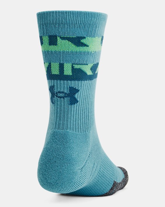 Unisex HeatGear® Crew Socks in Blue image number 2